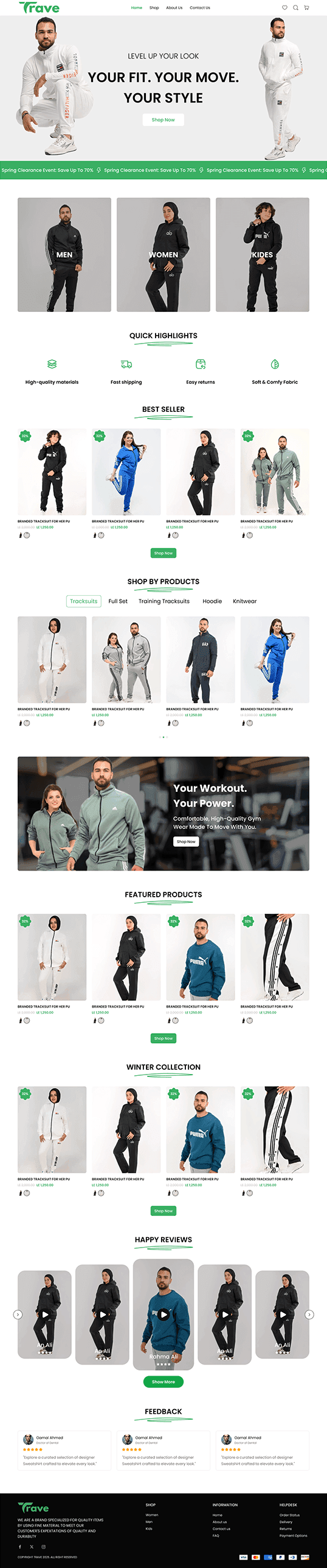 Trave Brands website screenshot